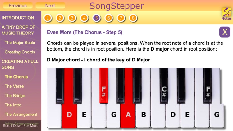 SongStepper Pro - Song Writing Made Easy