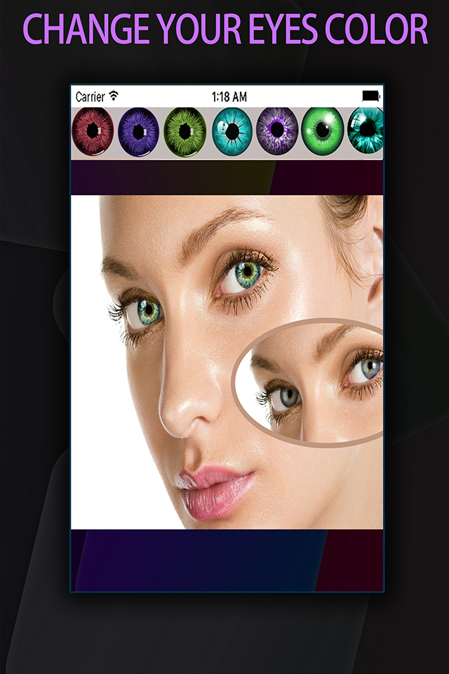 Girls Eye Changer - Replace Eye Color With Various Color Effects