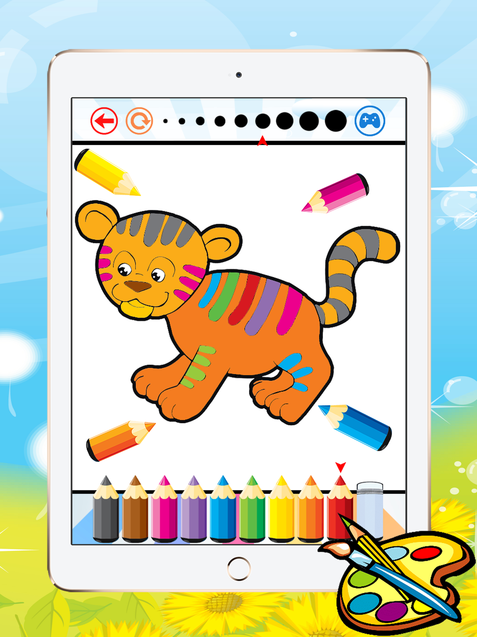 Animal Coloring Book - Drawing for kid free game, Paint and color games HD for good kid screenshot 8