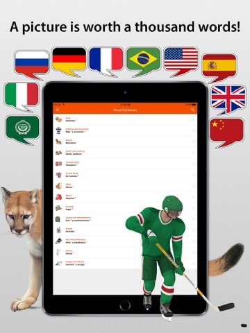JOURIST Visual Dictionary iPad screenshot 1 - Reference app