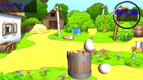 Golden Farm Egg Cather Rescue Free:Angry Chicken screenshot