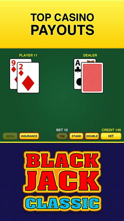 Blackjack Classic - FREE 21 Vegas Casino Video Blackjack Game screenshot-4