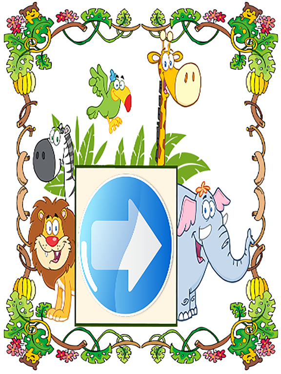 What animal am I quiz english cartoon preschool worksheets iPad screenshot