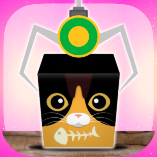 Kitty Cat Block Tower Build Game Icon