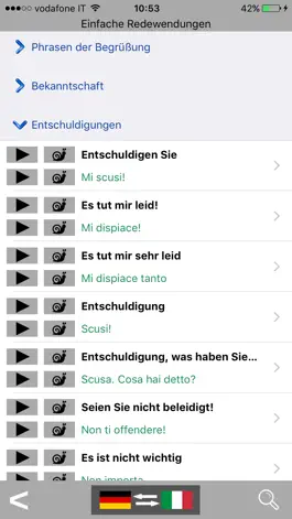 Game screenshot German / Italian Talking Phrasebook Translator Dictionary - Multiphrasebook apk