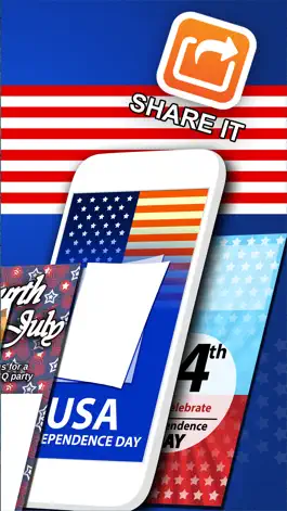 Game screenshot 4th of July Greeting Cards - Create and Write Happy Independence Day eCard.s apk