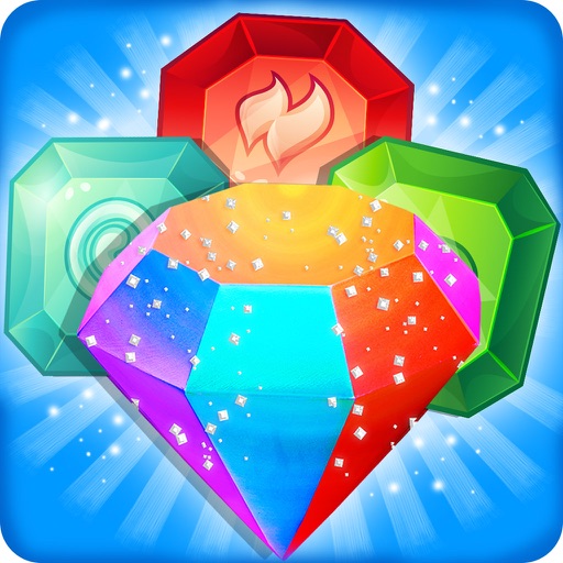 Diamond Blast - Amazing Jewel Splash and Blast Classic Match-3 Puzzle Game Icon