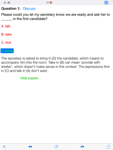 Screenshot #4 pour Toeic reading and grammar with 2000 questions