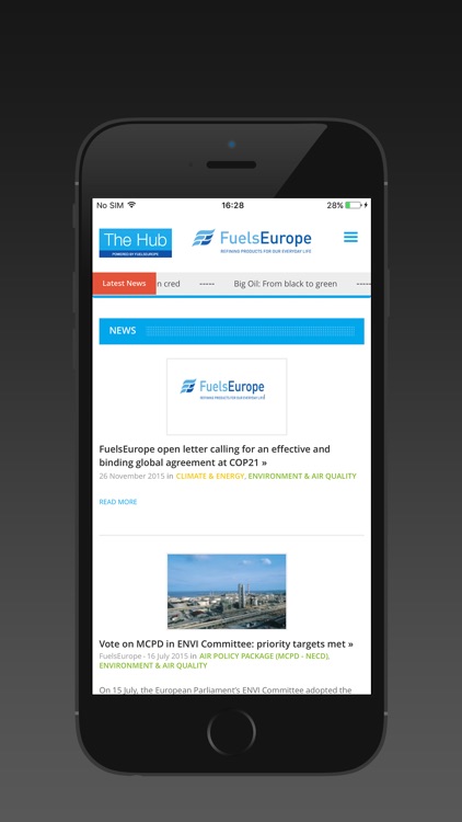 FuelsEurope Mobile Hub