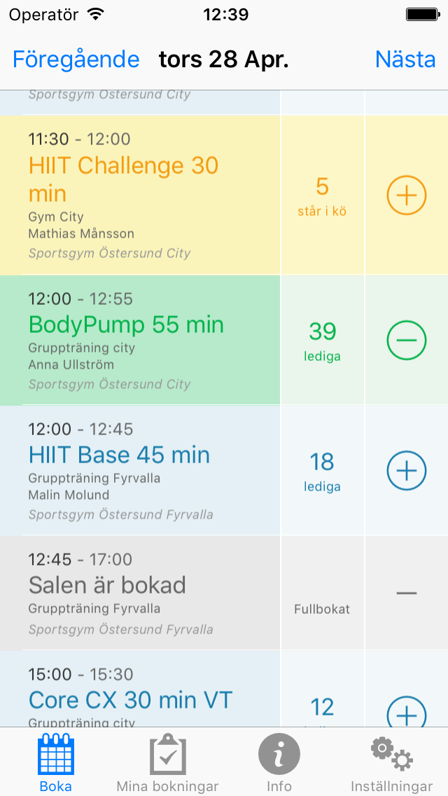 Screenshot #1 pour Sportsgym Scandinavia