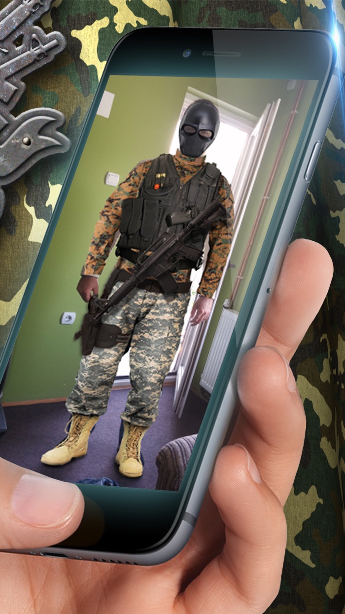 Military Suit Photo Montage – Army Uniform Picture Studio Editor for Soldiers