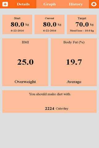 Weight, BMI Tracker screenshot 2