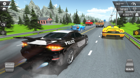 Racing In Police Car screenshot
