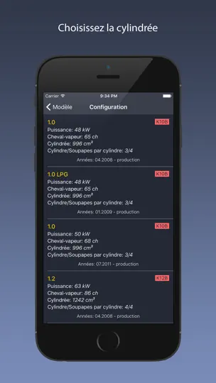 Capture d'écran de TechApp Pour Opel sur iPhone 2