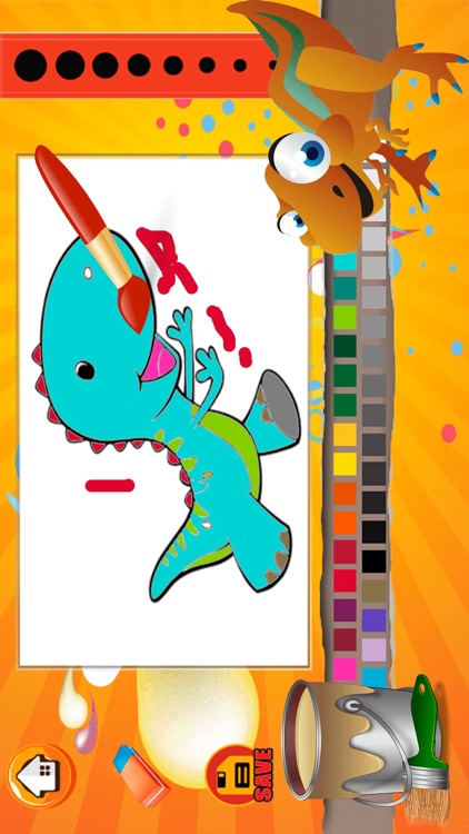 Cute Dino Coloring Book - Drawing Pages and Painting Games for Boy and Girl screenshot-3