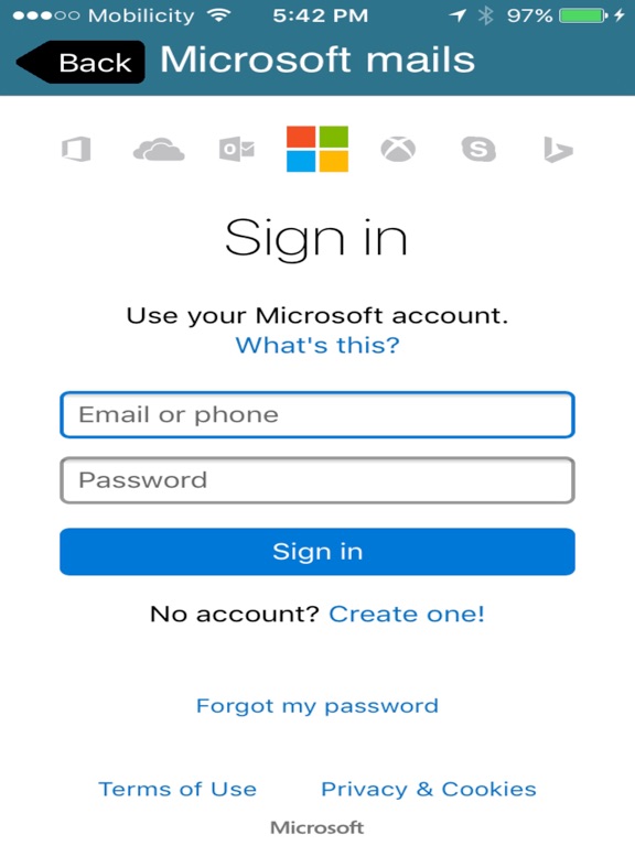 OnlineMail iPad screenshot 4 - Productivity app