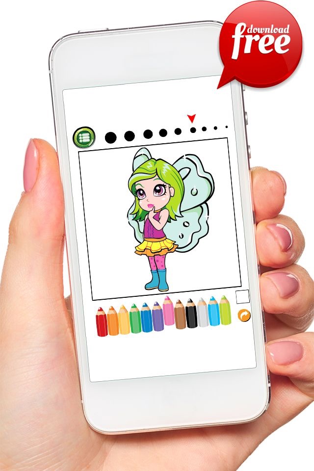 Doodle Fairy Girl Coloring Book: Free Games For Kids And Toddlers! screenshot 4