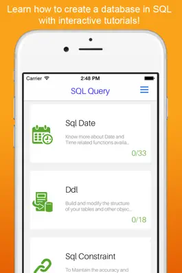 Game screenshot SQL Query - Learn How to create and manage Data Base in SQL! mod apk