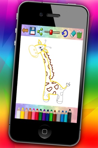 Zoo Animals Coloring Book Game screenshot 4