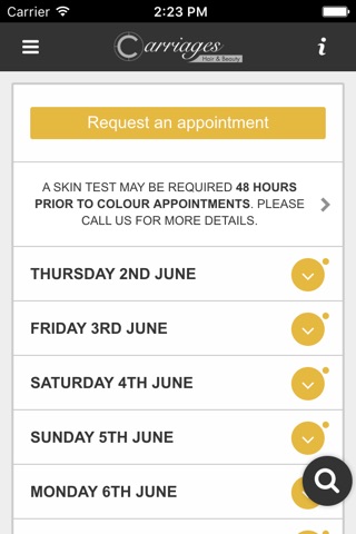 Carriages Hair and Beauty screenshot 2