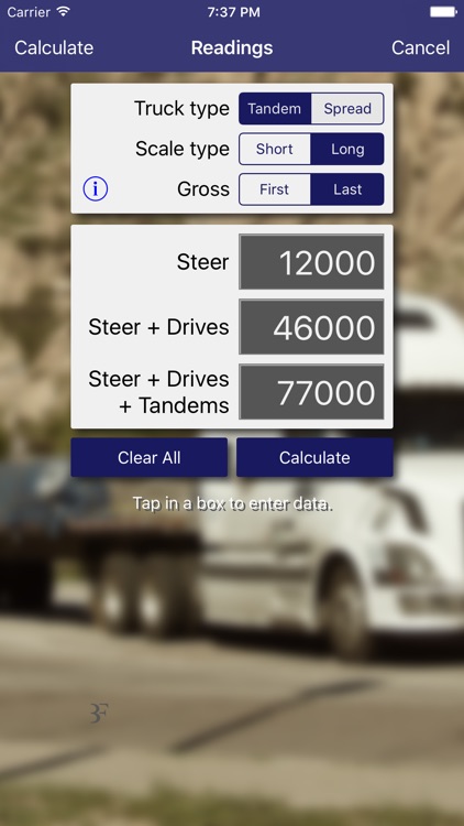 Truck Scale Calculator