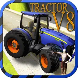 V8 reckless Tractor driving simulator – Drive your hot rod muscle machine on top speed app icon