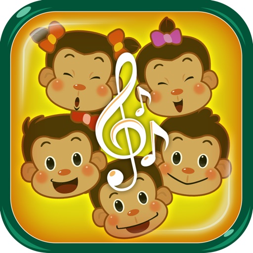Five Little Monkeys Jumping On The Bed Nursery Rhyme icon