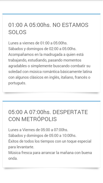 Metrópolis FM 104.9 Uruguay iPhone screenshot 4 - Music app