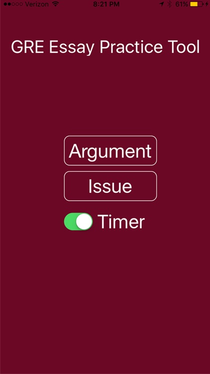 GRE Essay Practice Tool screenshot-4