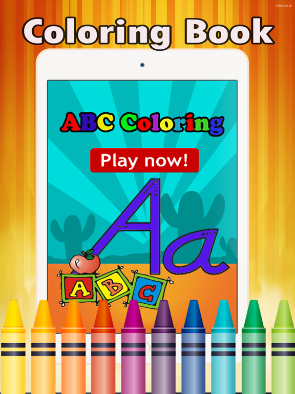 Preschool Easy Coloring Book - tracing abc coloring pages learning games free for kids and toddlers any age iPad screenshot