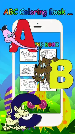 Game screenshot Kids ABC animals Cartoon words Coloring book page apk