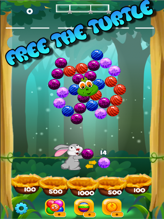 Screenshot #4 pour Rabbit Turtle POP! - Bubble Shooter