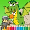 Dragon Paint and Coloring Book: Learning skill best of fun games free for kids