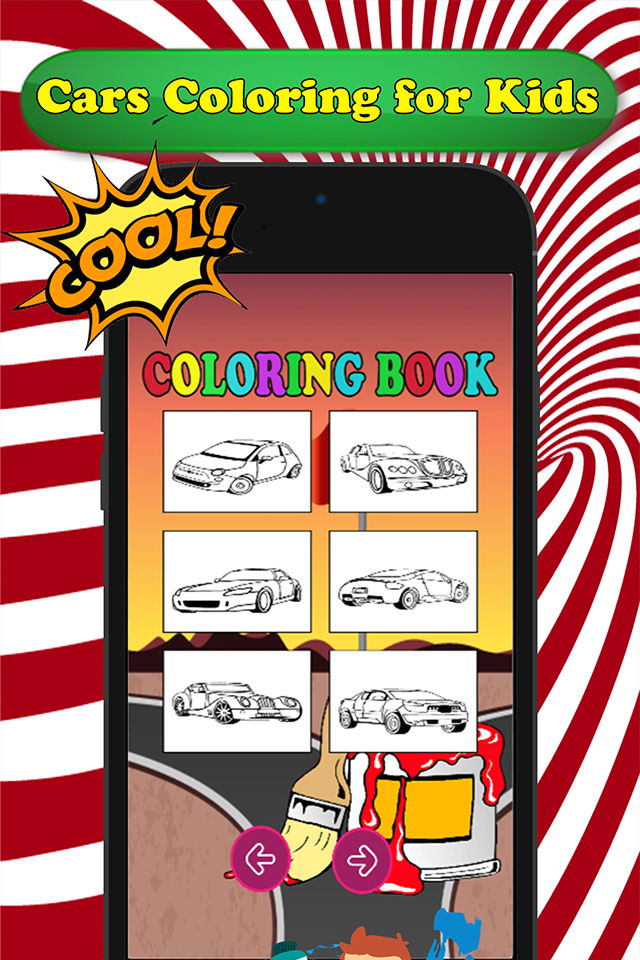 Cars Cartoon Coloring Book - Free Games For Kids