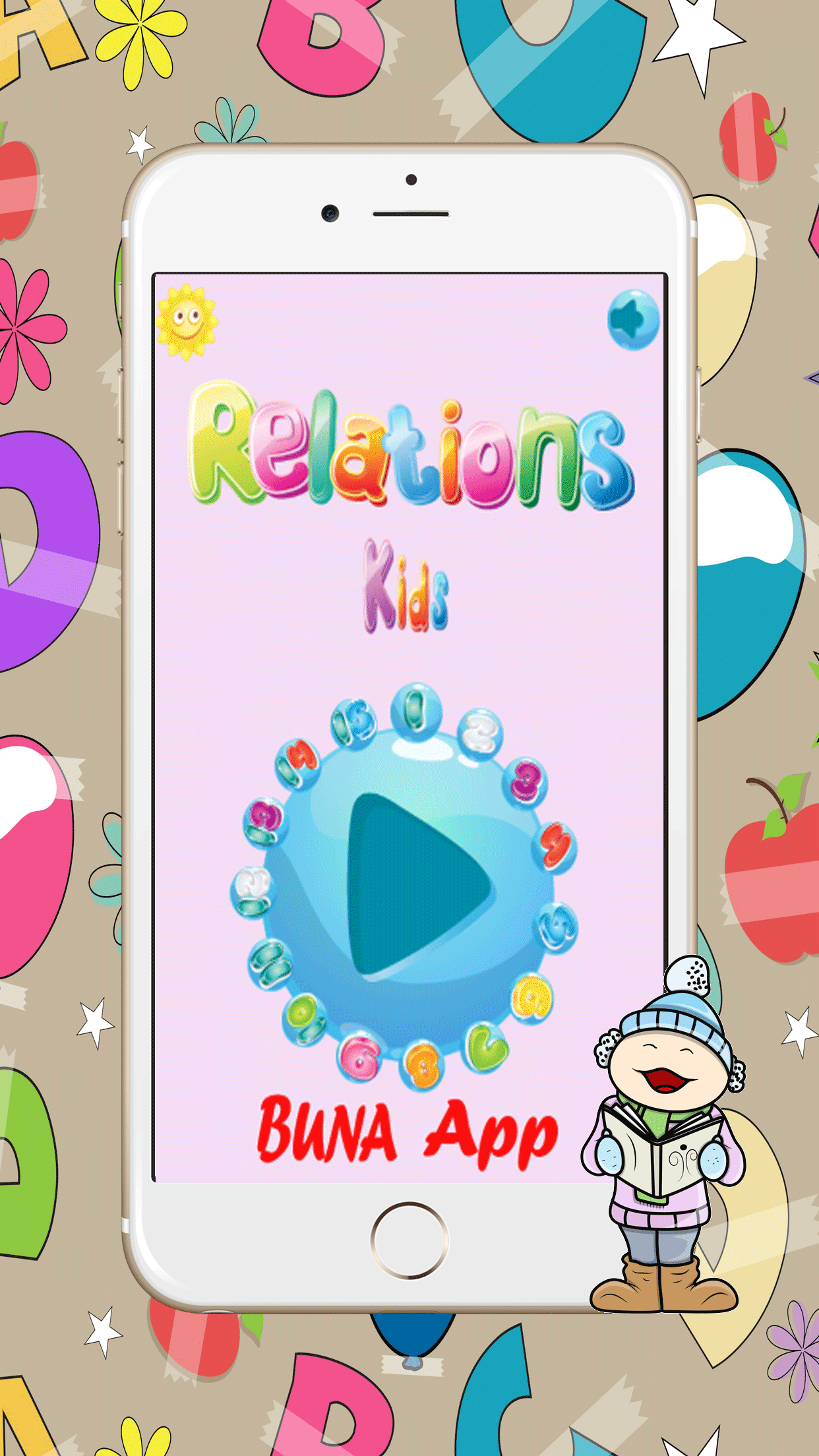 Fruits Vocabulary Relation : Preschool & Kindergarten Early Learning Games alphabet match free screenshot 3