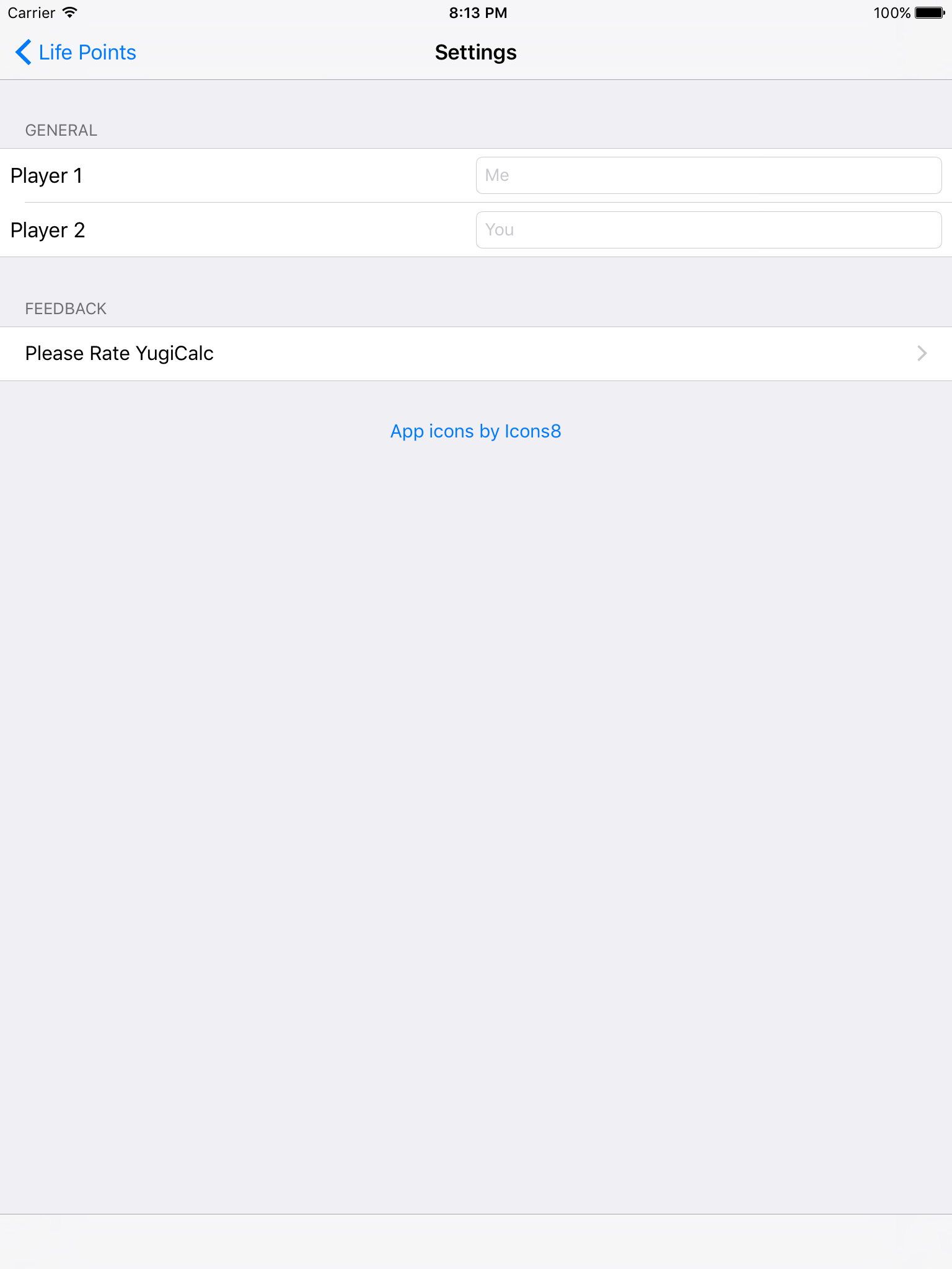 YugiCalc: Life Point Calculator