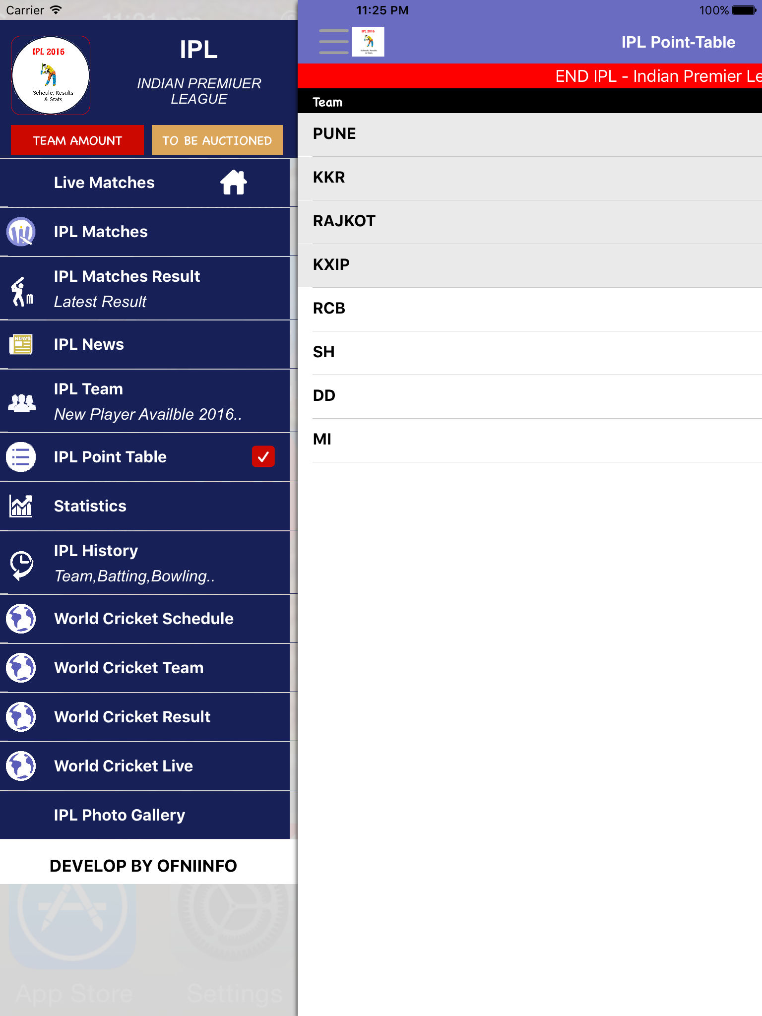IPL T20 2017 Edition - Schedule,Live Score,Today Matches,Indian Premium Leagues screenshot 6