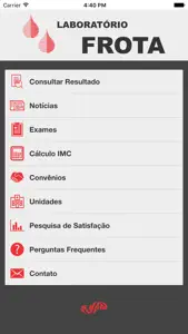 Laboratório Frota screenshot #1 for iPhone