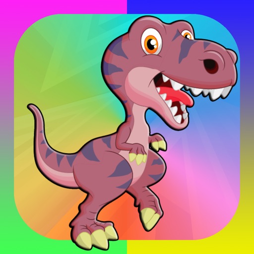 Dinosaur Coloring Book 2 - Dino Animals Draw,Paint And Color Educational All In One HD Games Free For Kids and Toddlers Icon