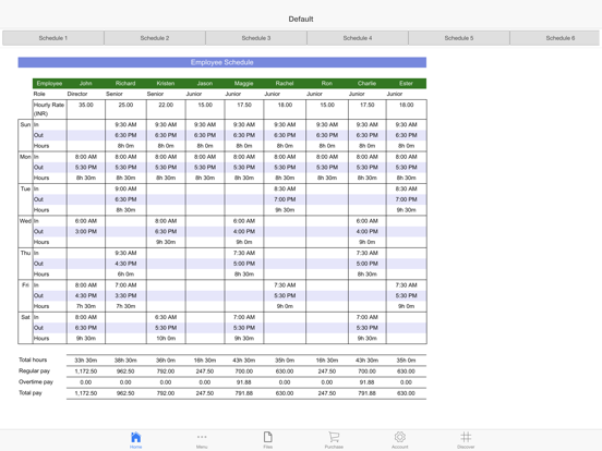 Screenshot #4 pour Employee Schedule Pro