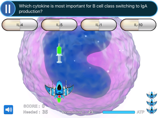 Screenshot #4 pour USMLE Step 1 & COMLEX Level 1 Buzzwords Game: Preclinical Review for M1 (Gross Anatomy to Physiology) and M2 (Pathology to Pharmacology) Medical Students (Scrub Wars) LITE