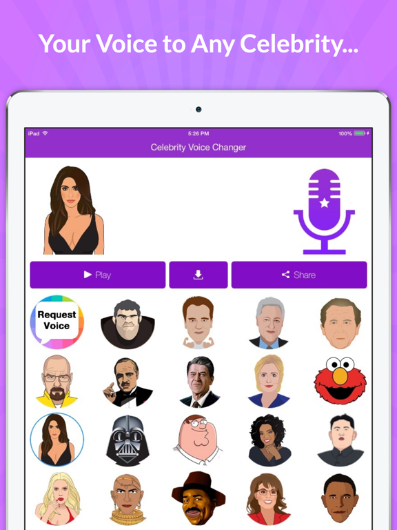 Screenshot #5 pour Celebrity Voice Changer - Funny Voice FX Cartoon Soundboard