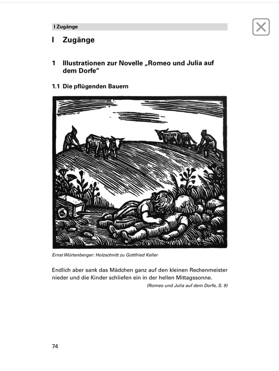 Romeo und Julia auf dem Dorfe - Edition.Hörbuch Deutsch-Lektüren zum Lesen und Hören von Klett für Oberstufe und Abitur mit Zusatzmaterialien screenshot-4