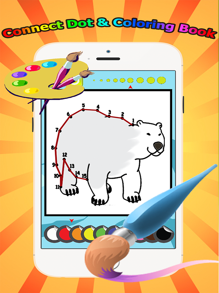 Animals Dot to Dot Coloring Book for Kids grade 1-6: coloring pages learning games screenshot 8