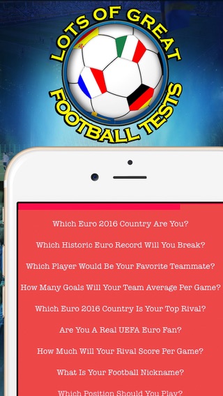 Which Euro 2016 Country Are You? - Foot-ball Test for UEFA Cupのおすすめ画像5