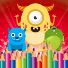 Monster Coloring Book for Kindergarten Game