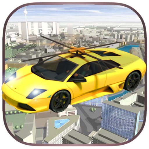 Flying Car Driving Simulator Free Extreme Car Helicopter Flight iOS App