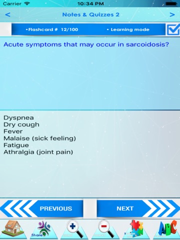 Allergies & Immunology fundamentals - Free study notes, quizzes & concepts iPad screenshot