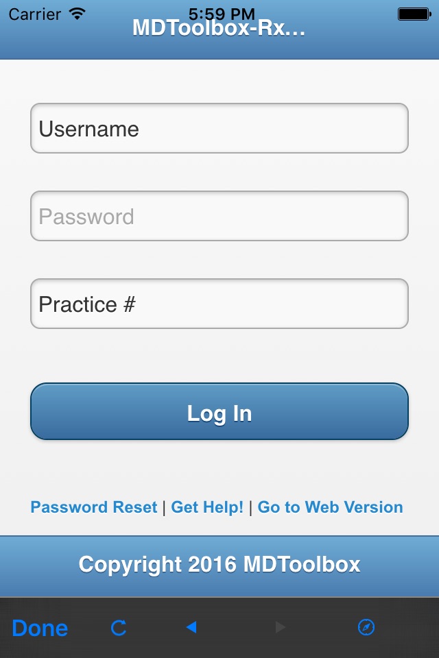 iPhone screenshot