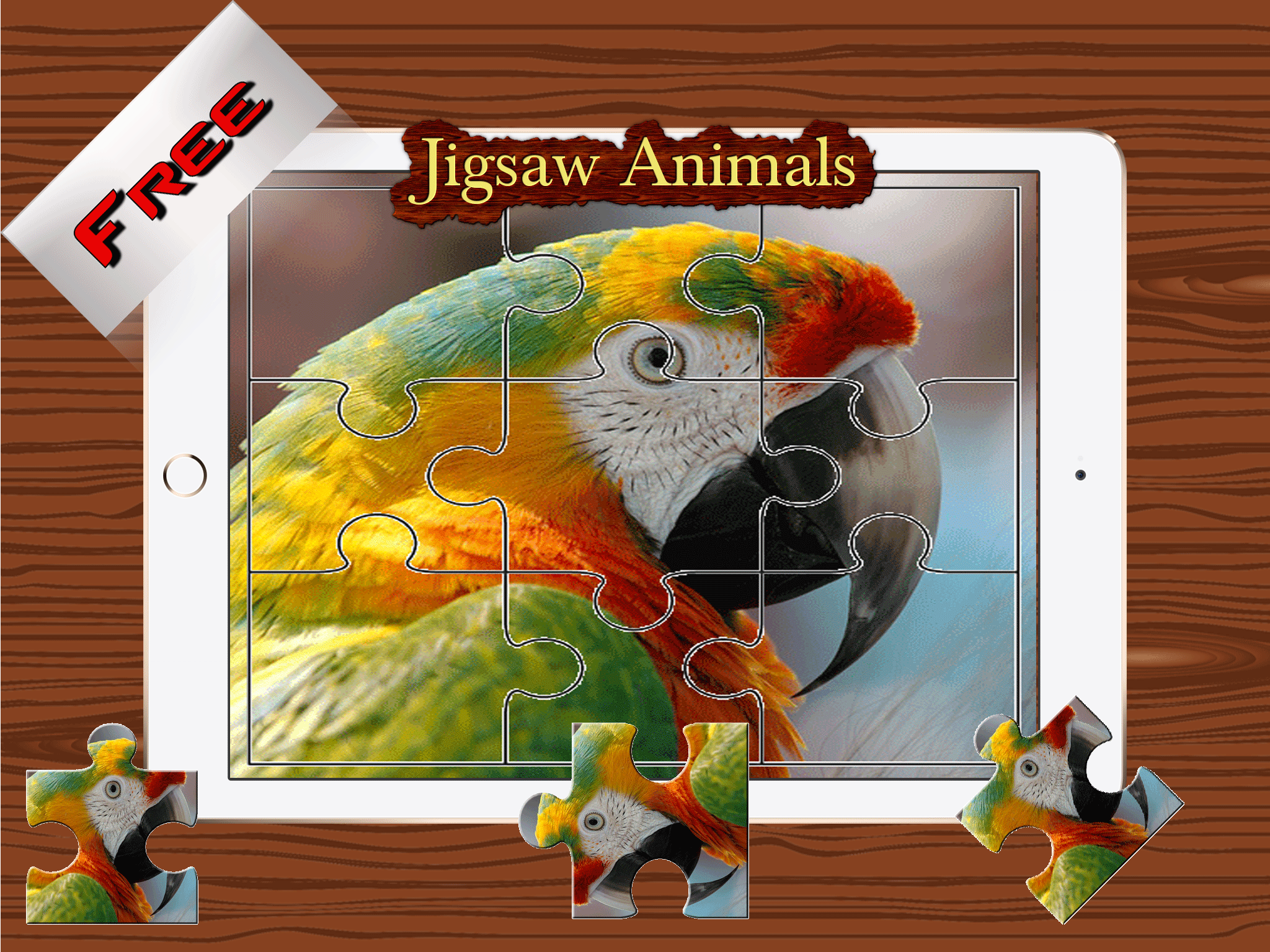 Animals Photo Jigsaw Puzzle - Magic Amazing HD Puzzle for Kids and Toddler Learning Games Free screenshot 4